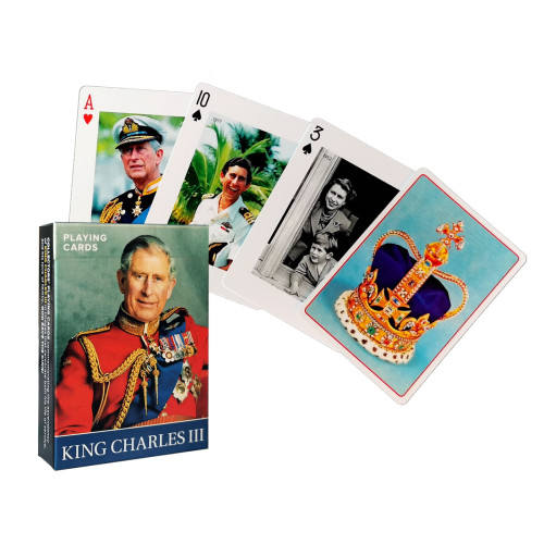 Carti de joc de colectie Piatnik, cu tema "King Charles III"